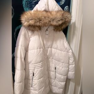 Lane Bryant Cream Winter/Ski Coat